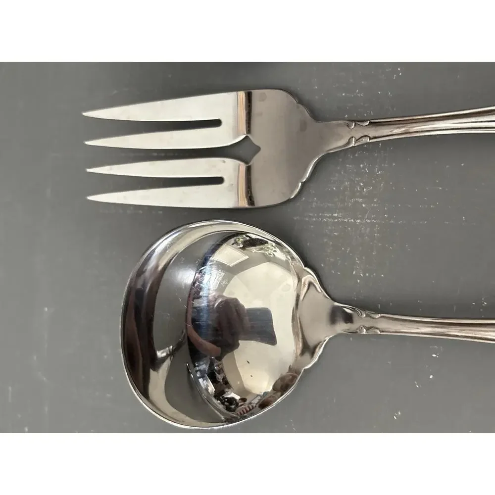 Oneida Community Chatelaine Stainless Steel Serving Set Ladle, Fork,Spoon Knife